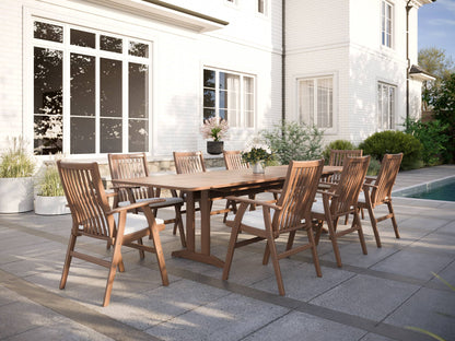 Foundations 74-103″ Ipe Extension Dining Table