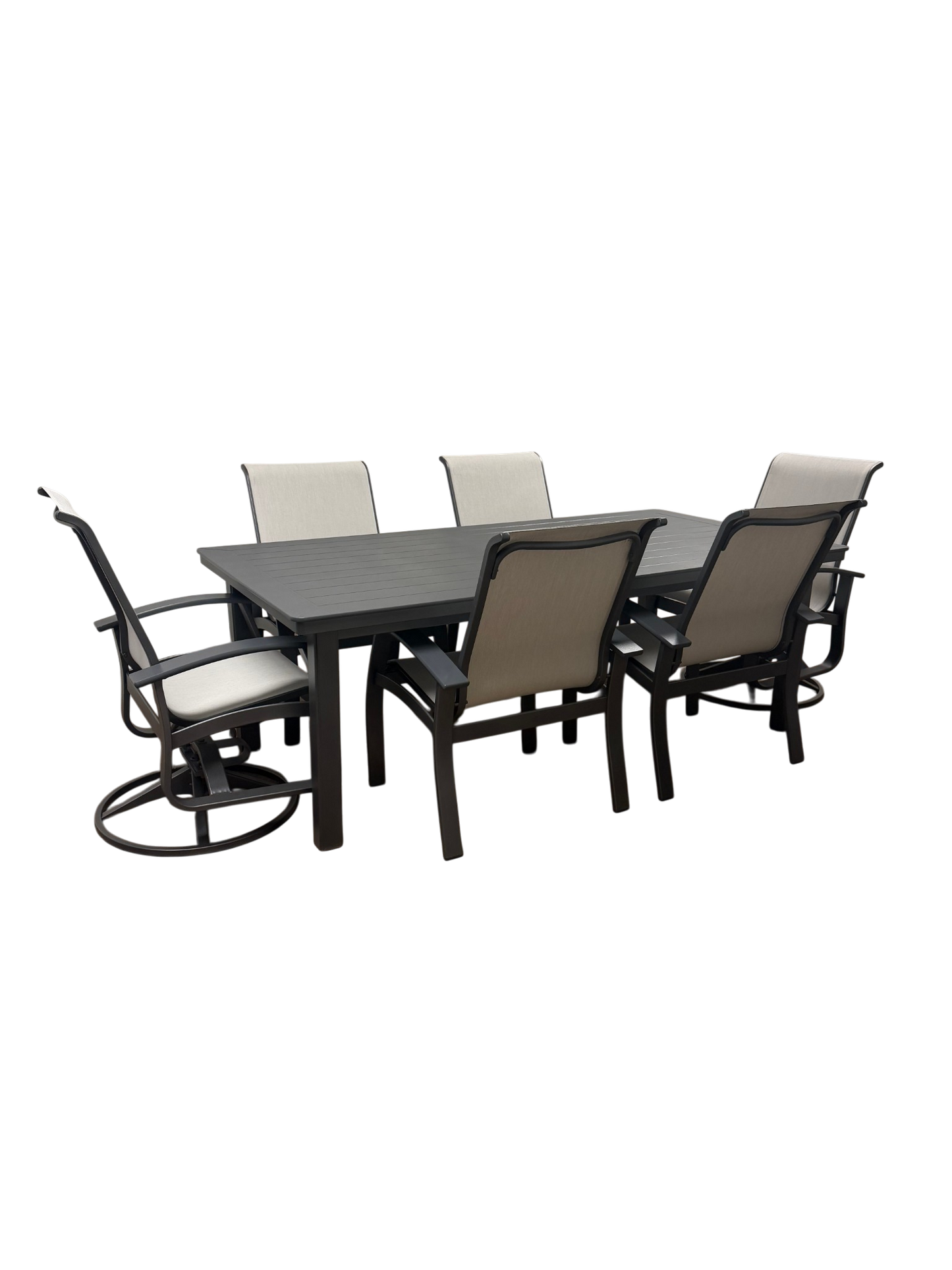 Belle Isle Dining Set of 7 (Graphite)
