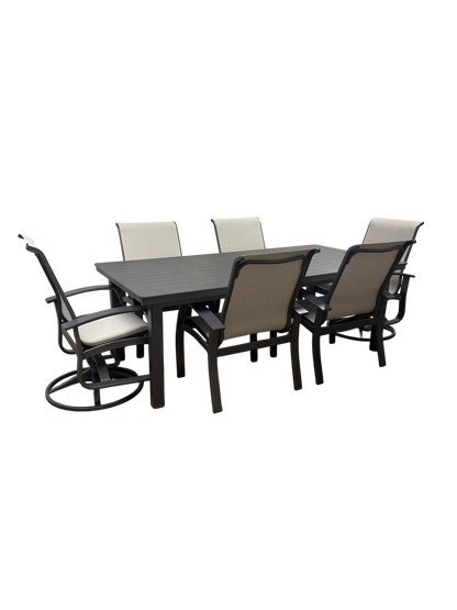 Belle Isle Dining Set of 7 (Graphite)