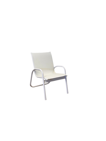 Gardenella Sling Stacking Arm Chair