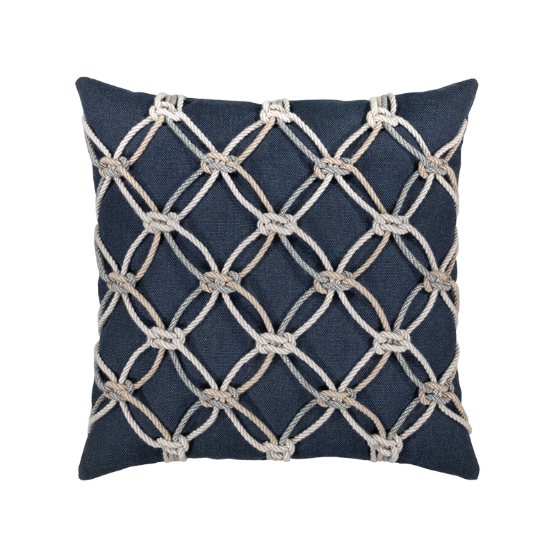 Indigo Rope 20"x20" Toss Pillow