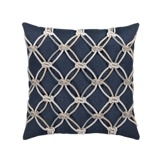 Indigo Rope 20"x20" Toss Pillow