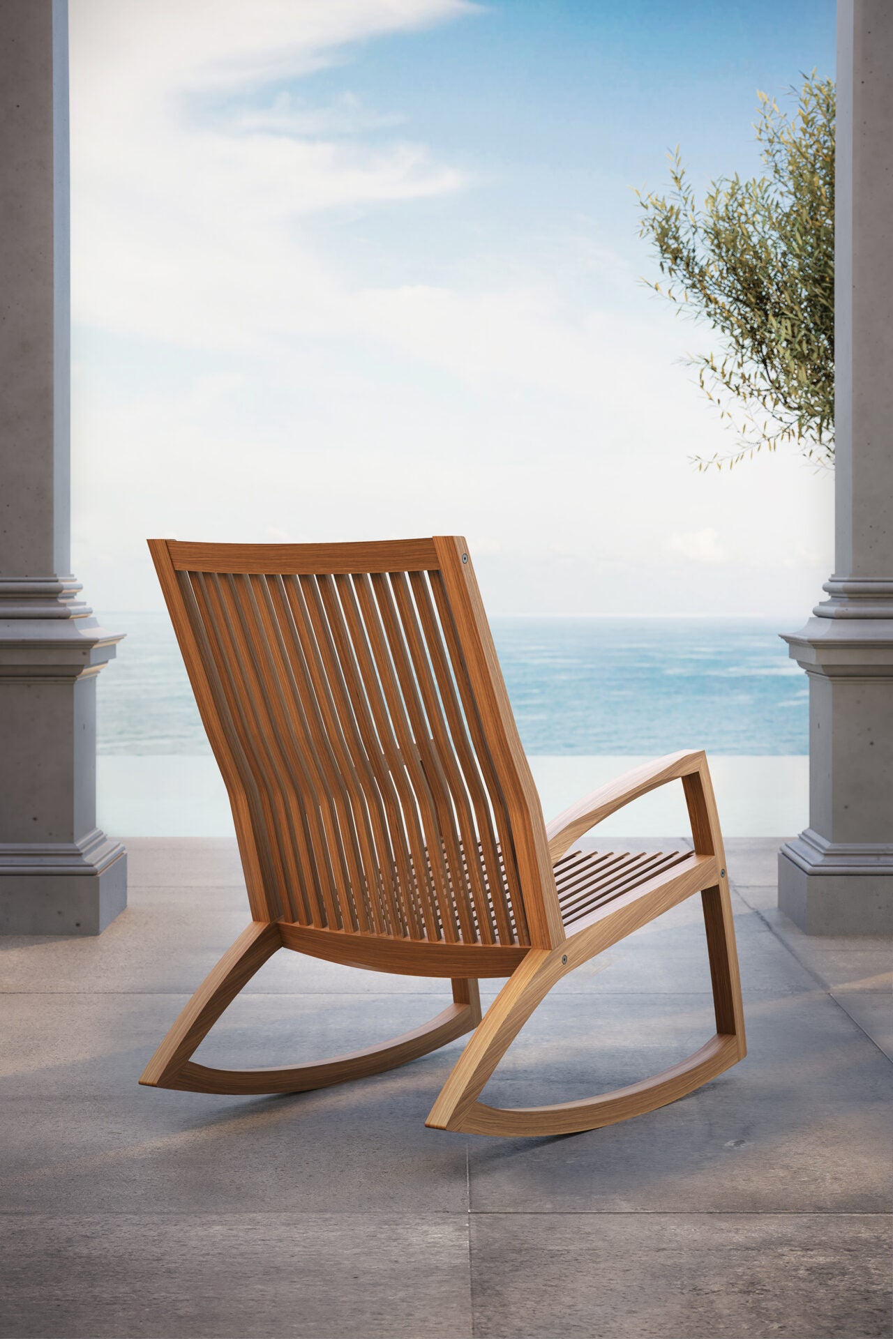 Innova Sway Modern Ipe Rocker