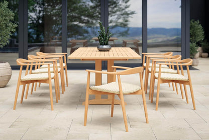 Foundations 74″ Rectangular Teak Dining Table