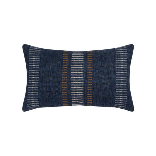 Journey Indigo 12"x20" Toss Pillow