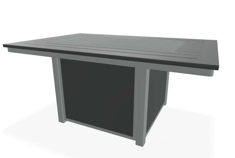 MGP Top Fire Tables 36" x 54" Rectangular MGP Top Fire Table