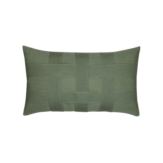 Basketweave Fern 12"x20" Toss Pillow