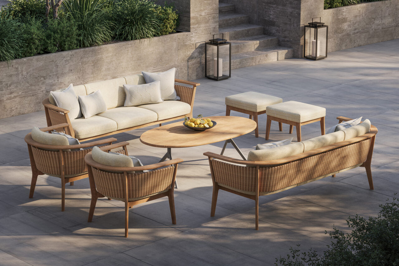 Foundations Arc Teak Coffee Table