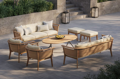Foundations Arc Teak Coffee Table