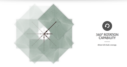 AKZPRT Plus 10' x 13' Cantilever Umbrella