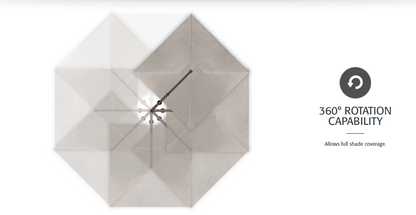 AG25TSQR 10' Square Cantilever Umbrella