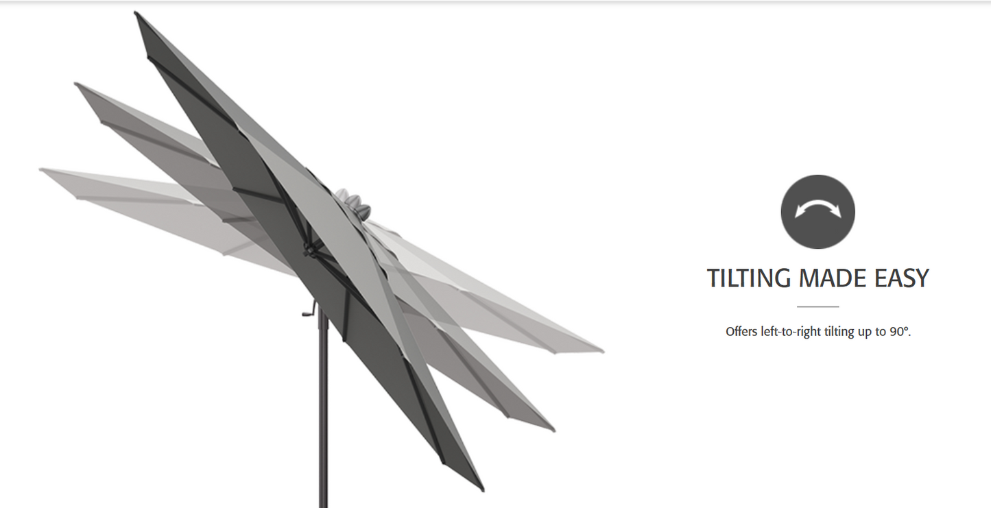 AG19A 10' Octagon Cantilever Umbrella