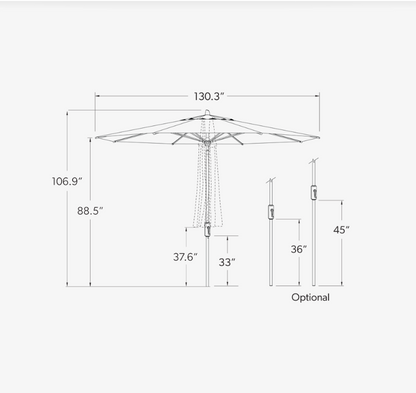 Flex 11' Octagon Umbrella