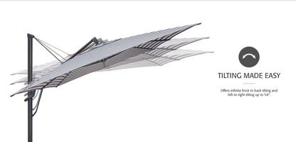 AKZPSQ11 Plus 11.5' Square Cantilever Umbrella
