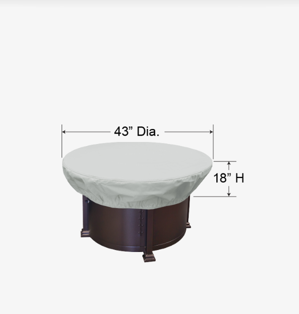 36" - 42" Round Fire Table, Ottoman & Occasional Table Cover