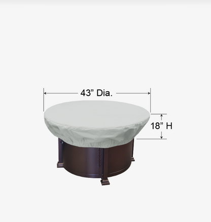 36" - 42" Round Fire Table, Ottoman & Occasional Table Cover