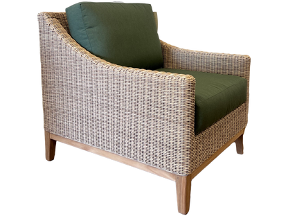 Frances Lounge Chair (Rush w/ Fern)