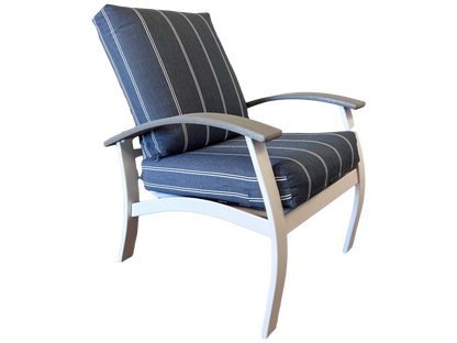Belle Isle Lounge Chair (Snow/Cape Grey/Equal Ink)