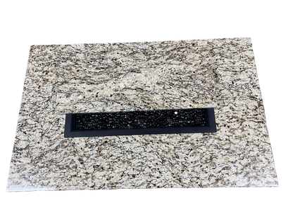 Firetainment Rectangular Granite Top Fire Table