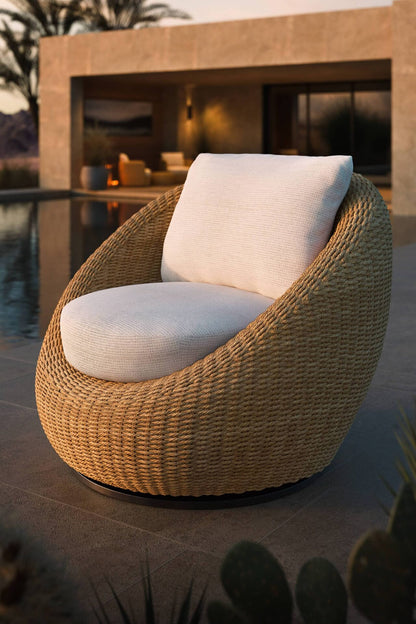 Velo Swivel Chair + Back Cushion