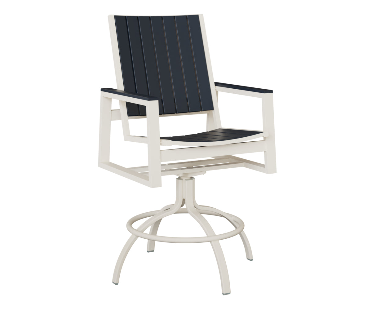 Vida Poly Swivel Bar Chair