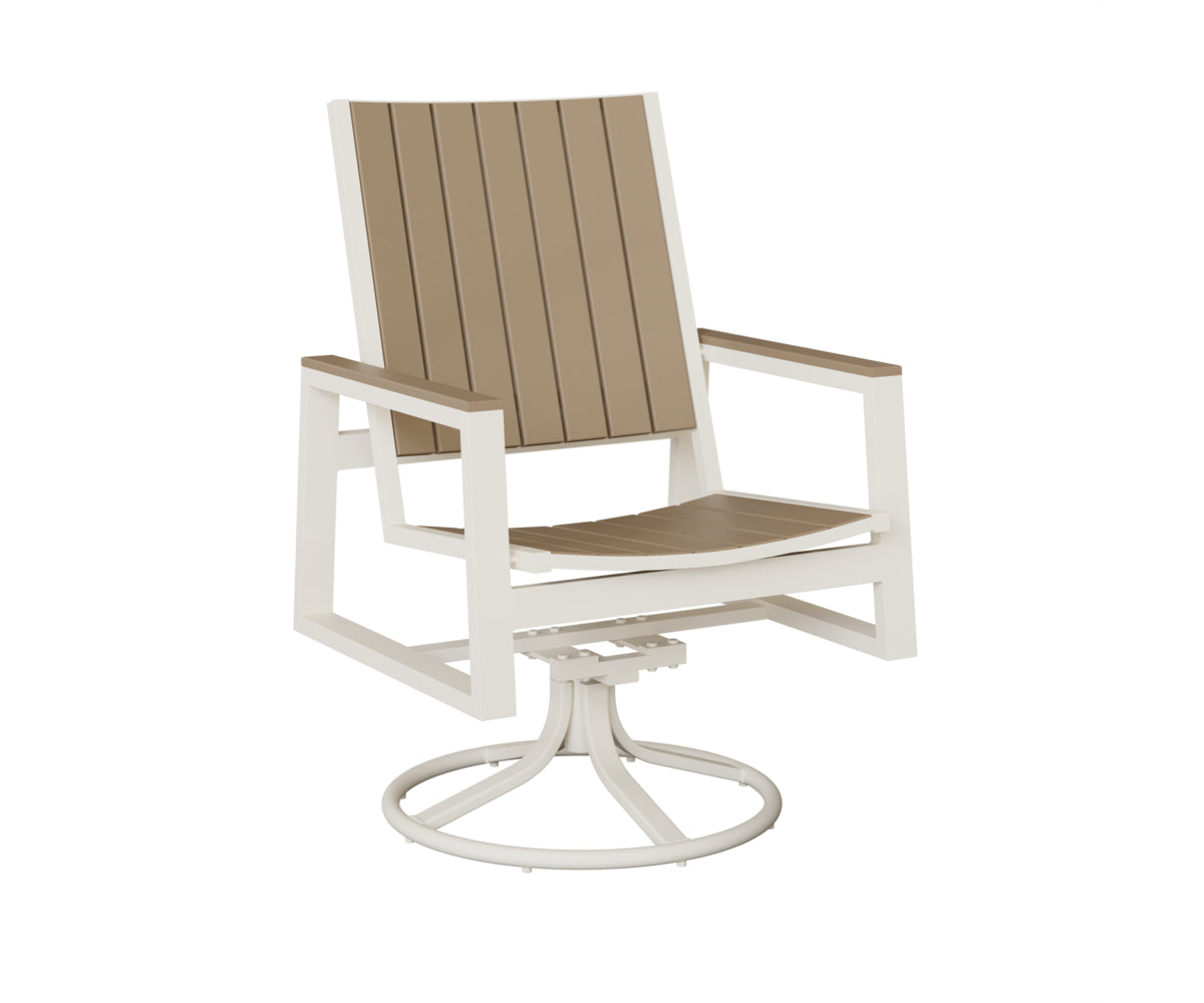 Vida Poly Swivel Rocker Dining Chair