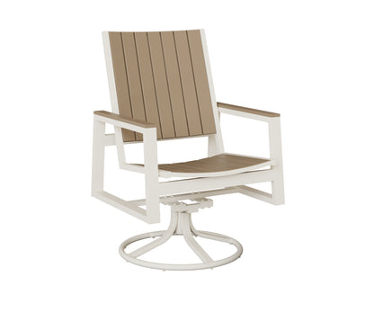 Vida Poly Swivel Rocker Dining Chair