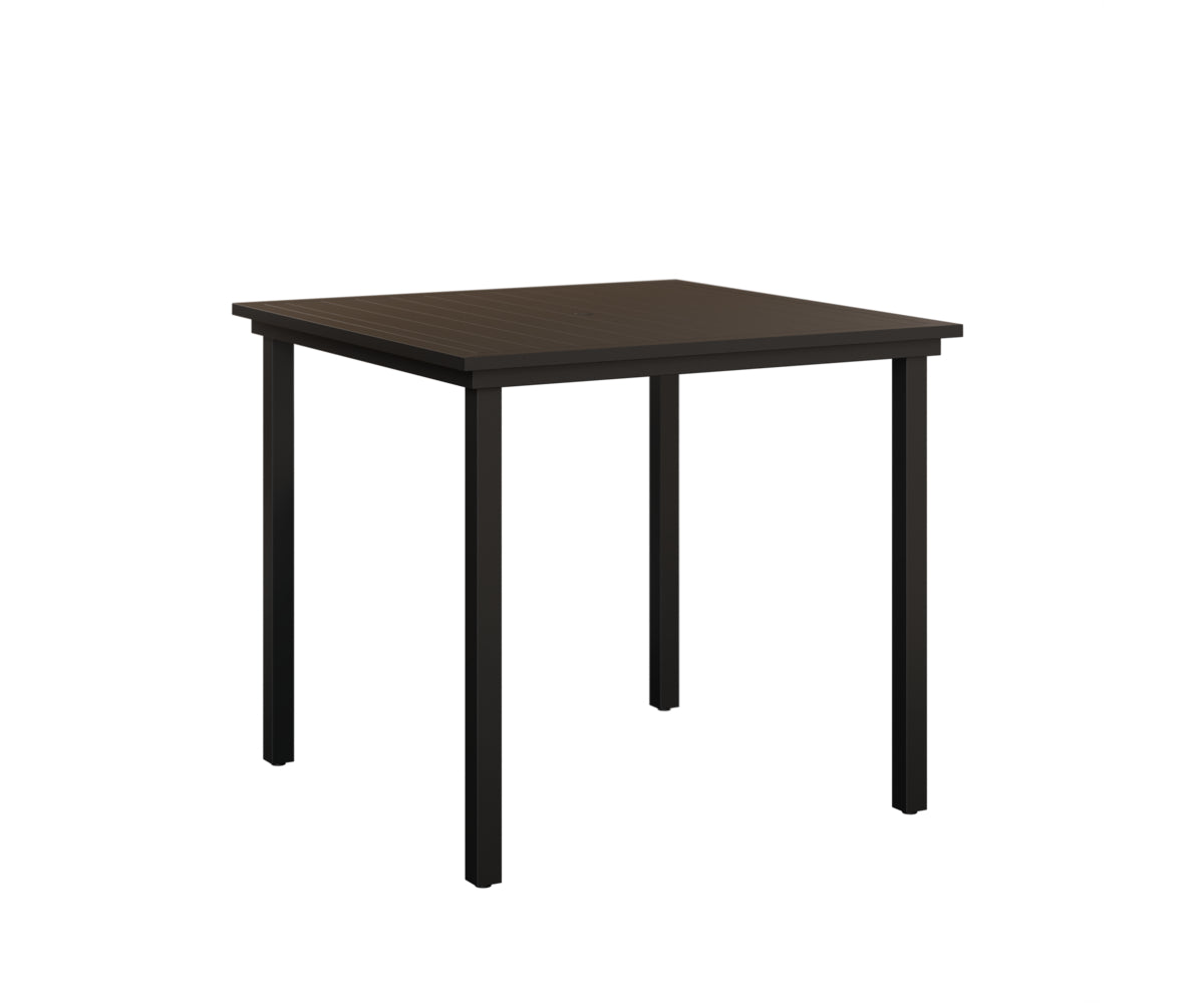 Vida 44″ Square Bar Table Aluminum Top