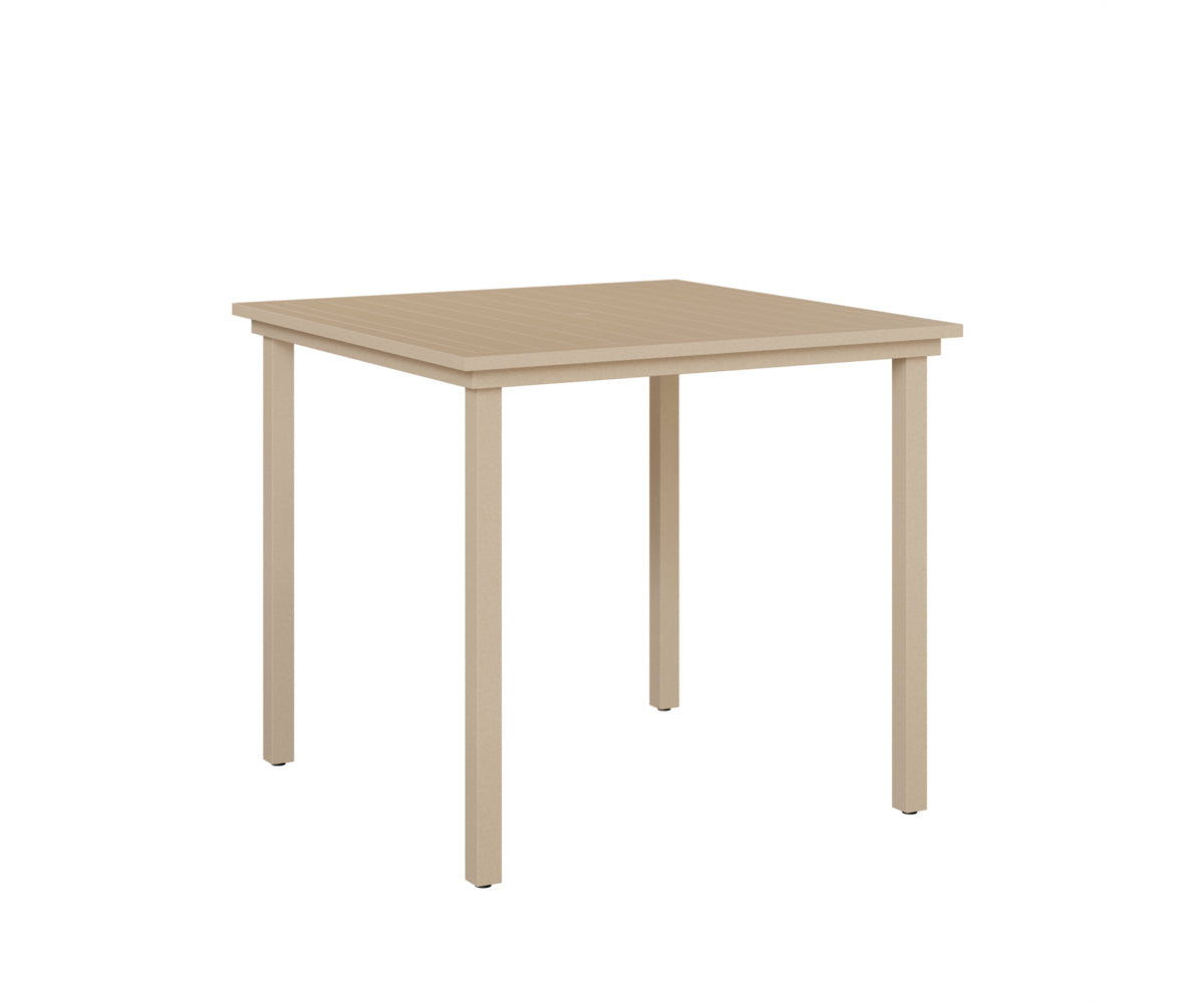 Vida 44″ Square Bar Table Aluminum Top