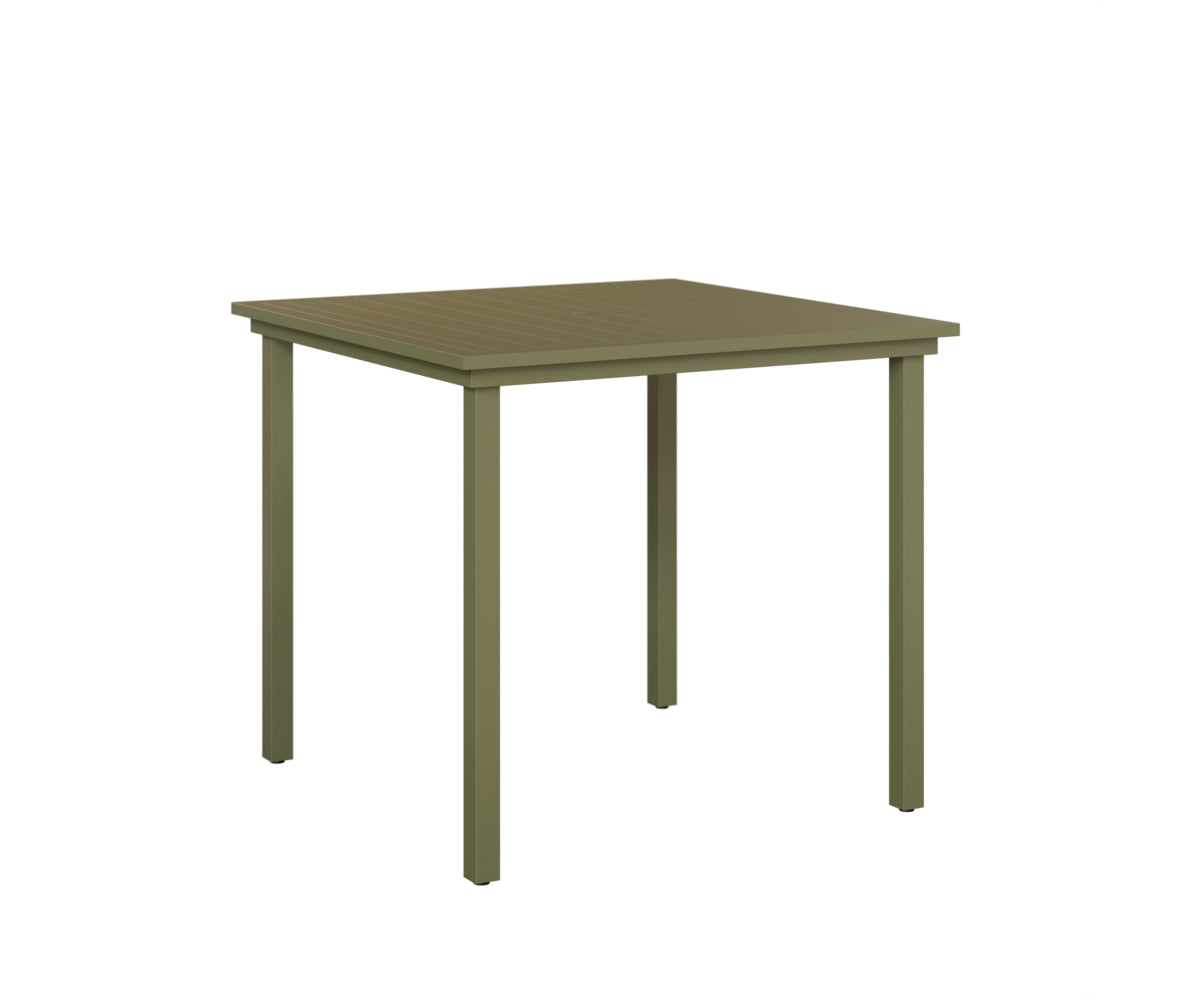 Vida 44″ Square Bar Table Aluminum Top