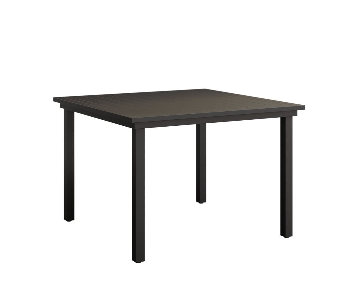 Vida 44″ Square Dining Table Aluminum Top