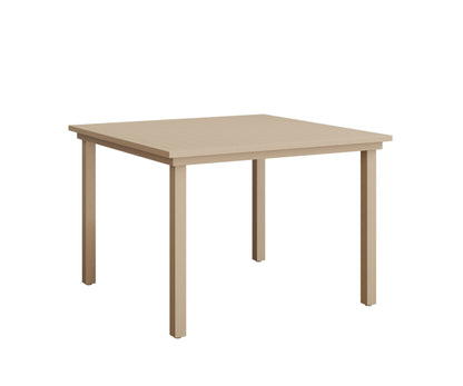 Vida 44″ Square Dining Table Aluminum Top
