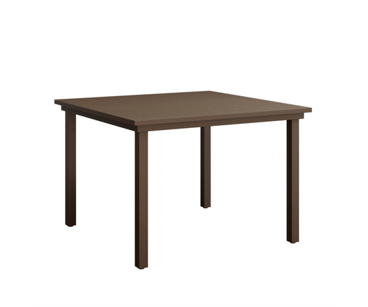 Vida 44″ Square Dining Table Aluminum Top