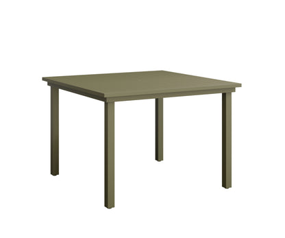 Vida 44″ Square Dining Table Aluminum Top