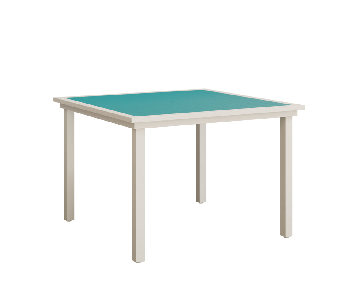 Vida 44″ Square Poly Dining Table