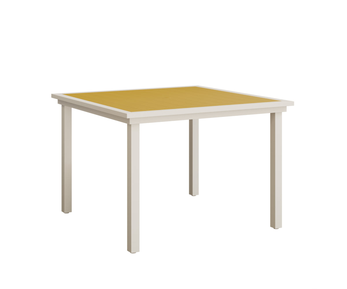 Vida 44″ Square Poly Dining Table