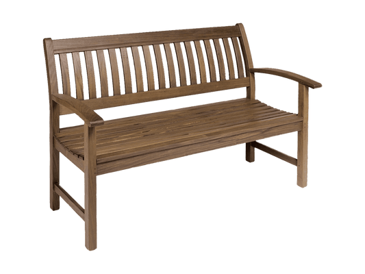 Heritage 55″ Garden Bench with Arms | Classic Ipe
