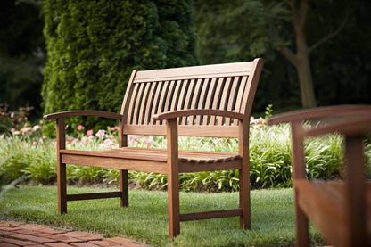 Heritage 55″ Garden Bench with Arms | Classic Ipe
