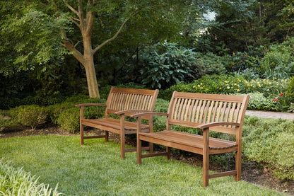 Heritage 55″ Garden Bench with Arms | Classic Ipe