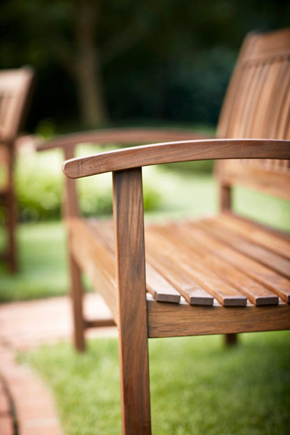 Heritage 55″ Garden Bench with Arms | Classic Ipe