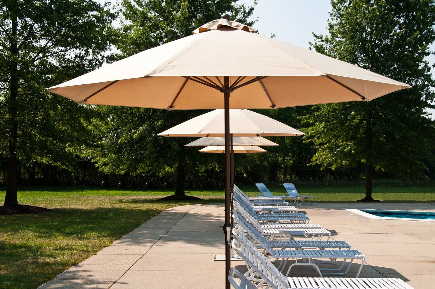 Monterey 7.5' Octagon Crank Lift Non Tilt Umbrella
