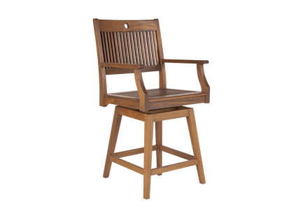 Opal Swivel Counter Height Arm Chair