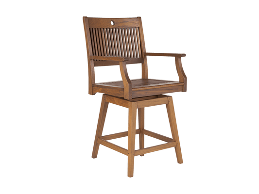 Opal Swivel Counter Height Arm Chair