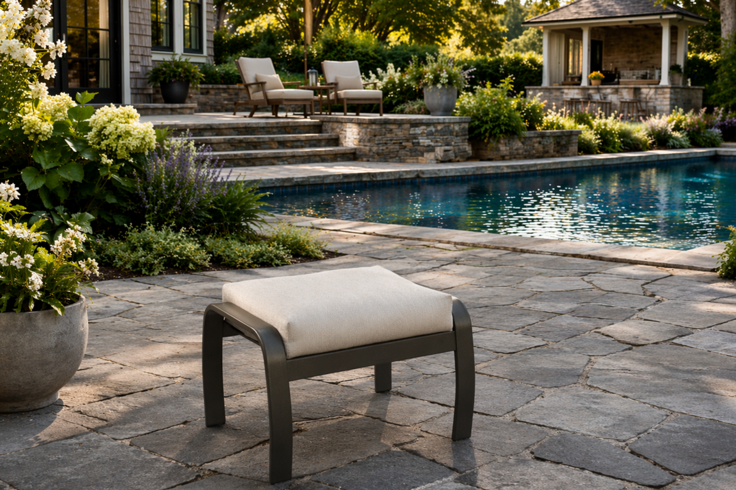 Belle Isle Cushion Ottoman