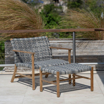 Catherine Teak Club Ottoman