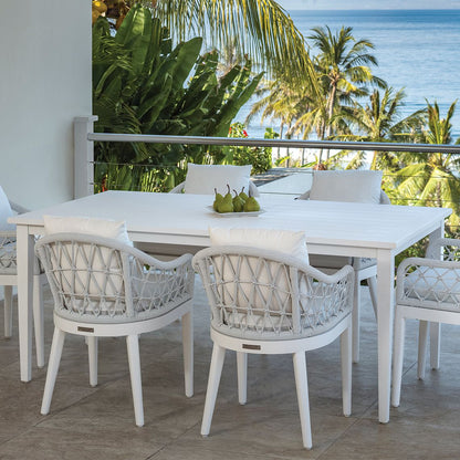 Tribeca Aluminum 72" Rectangular Dining Table
